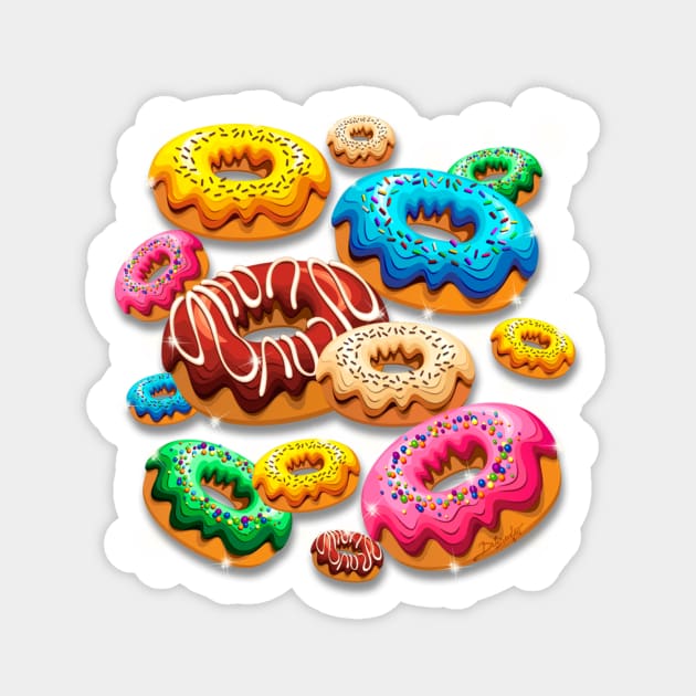 Donuts Party Time Sticker by BluedarkArt